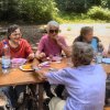 La table régionale en en plein air (cabane de Pannissières) 