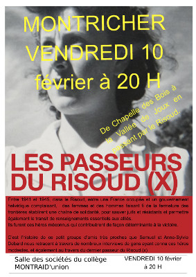 Affiche passeurs du Risoud Montricher