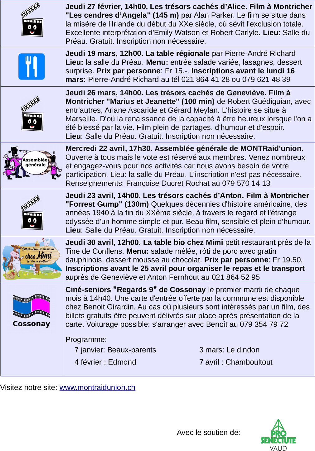 Programme Montraid union mi mars aout 2019 page2