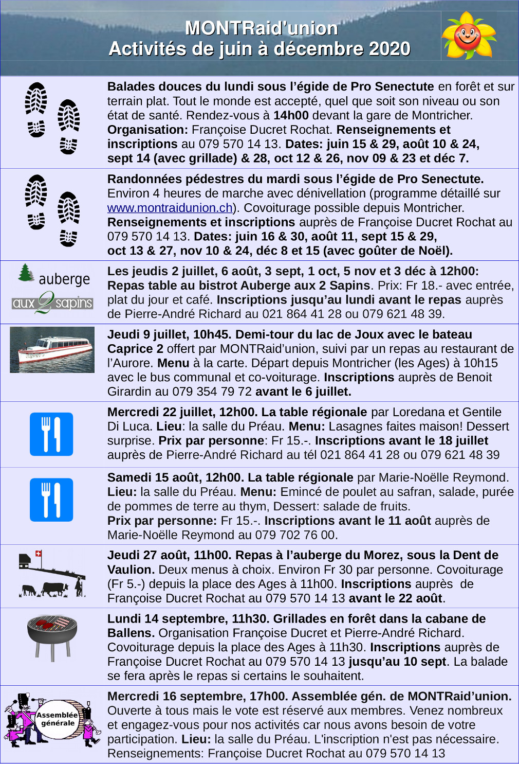 Programme Montraid union mi mars aout 2019 page1