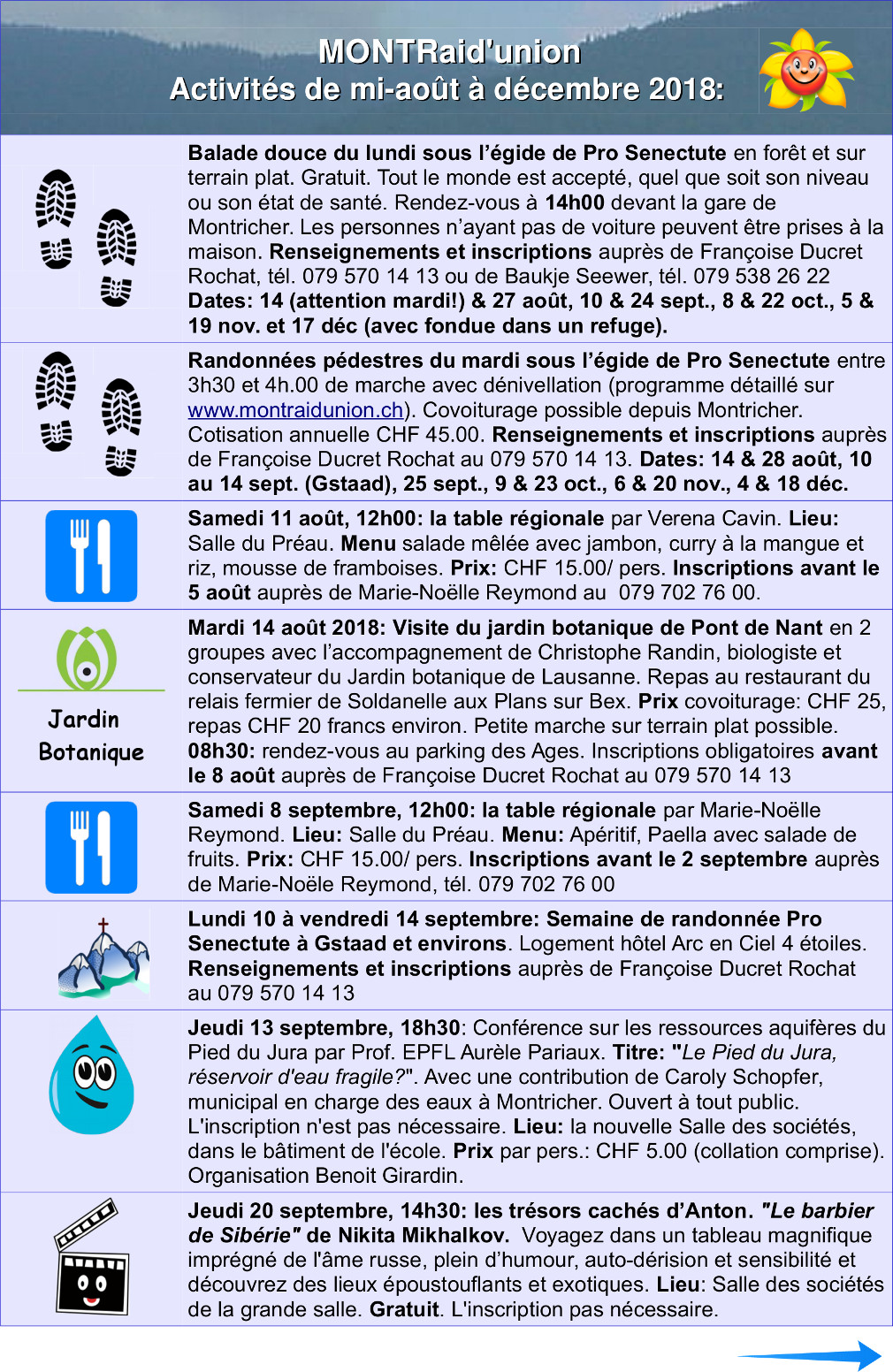 Programme Montraid union mi aout decembre 2018 page1